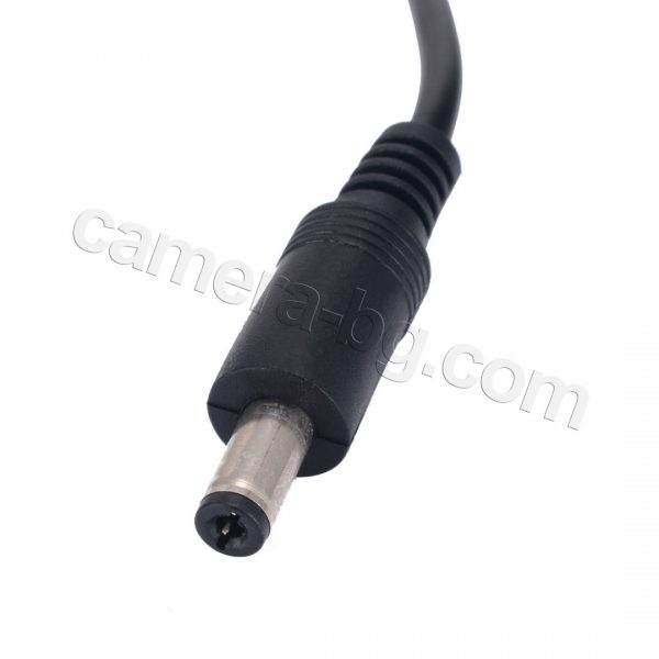 Удължителен кабел за захранващ адаптер 12V за охранителни IP камери - мъжка букса